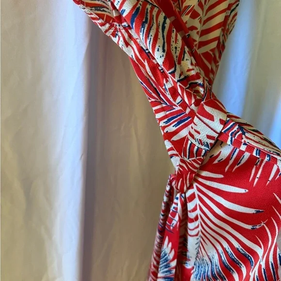 Cupshe Tropical Red and White Maxi Dress - Picture 5 of 11